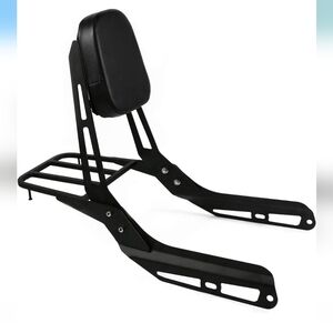 NWT COPARTHonda Motorcycle Sissy Bar Backrest With Pad & Luggage Rack